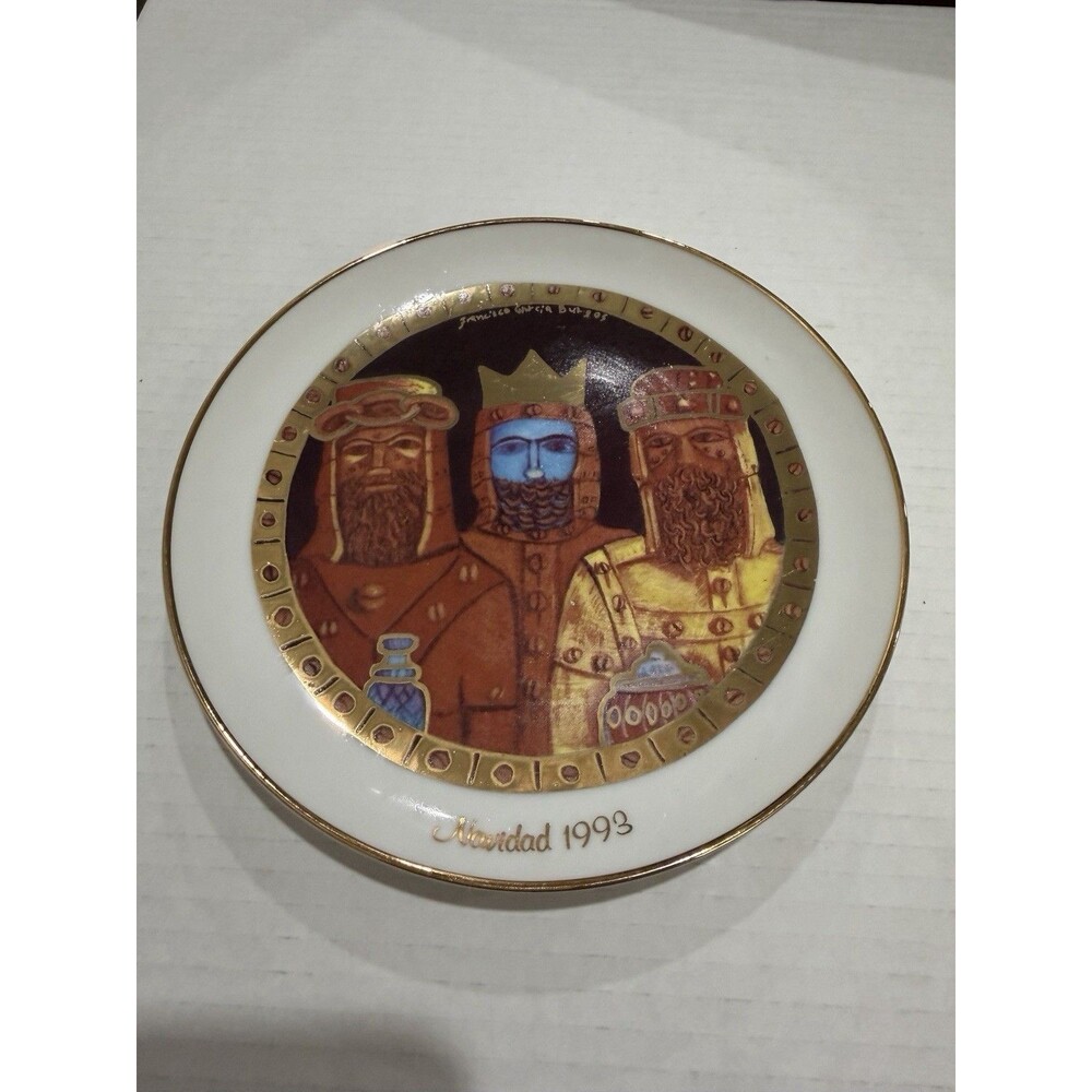 1993 Porcelanas Mayra Francisco Garcia Burgos Navidad Three Kings Puerto Rico